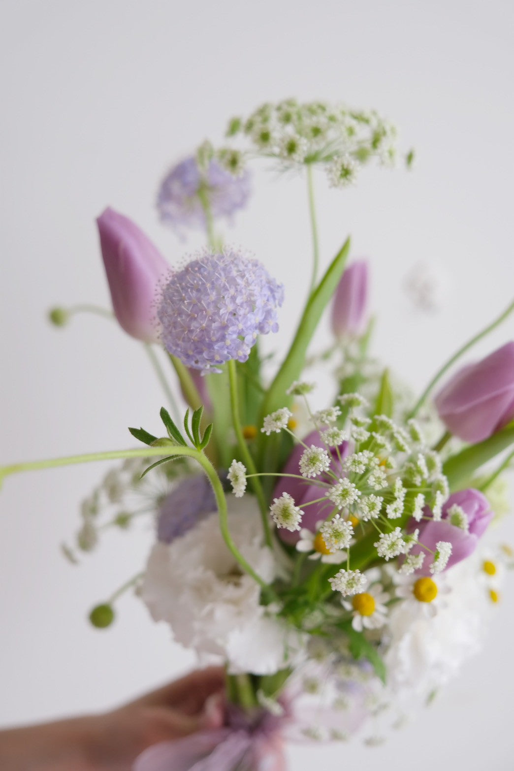 小傾心|紫色鬱金香小捧花