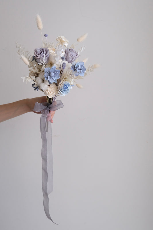 夢幻藍紫｜永生乾燥捧花