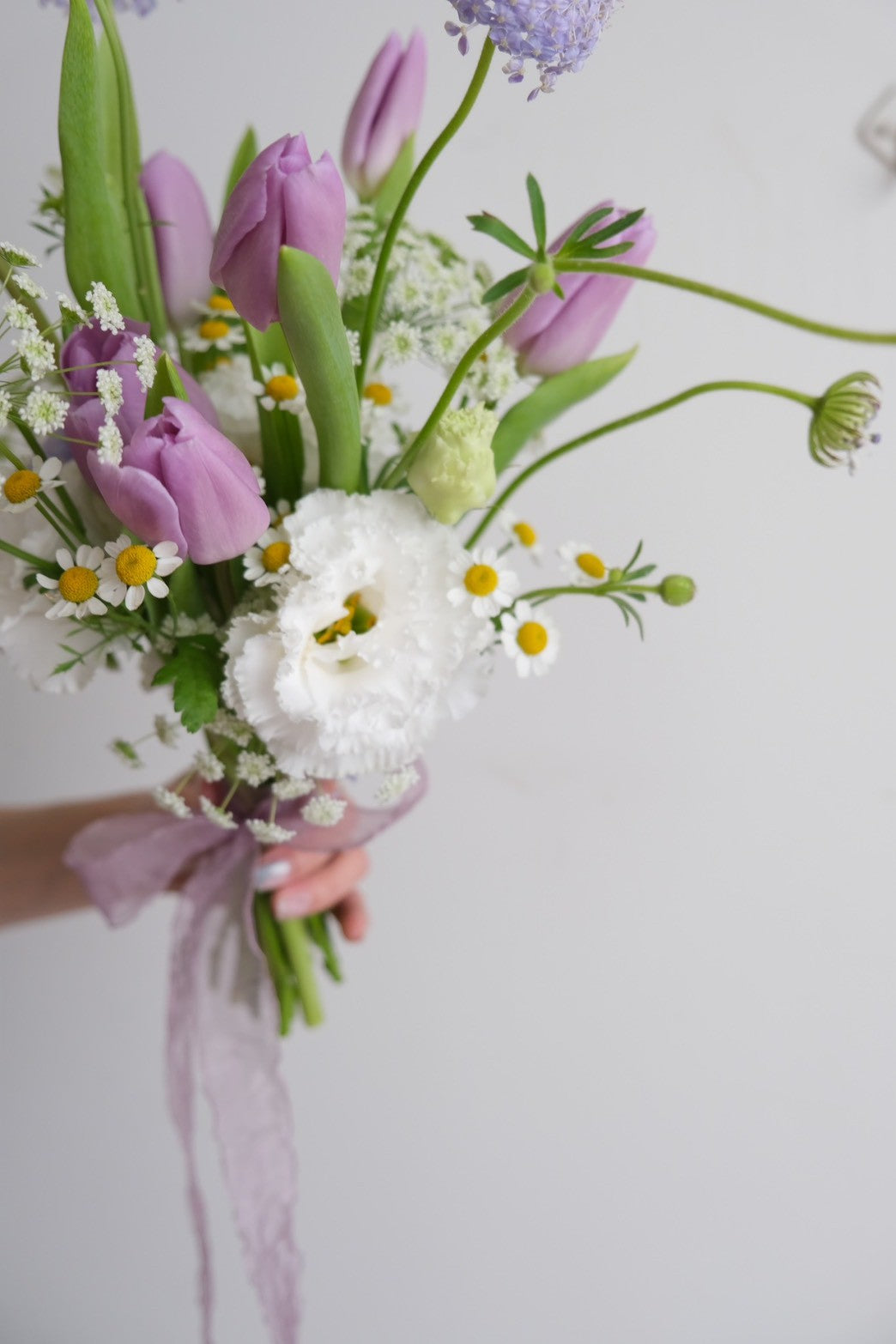 小傾心｜紫色鬱金香小捧花