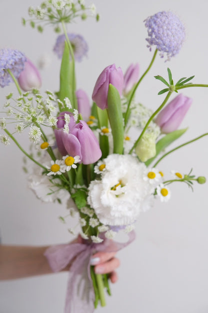 小傾心｜紫色鬱金香小捧花