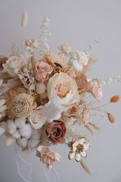 溫柔奶茶｜永生乾燥捧花